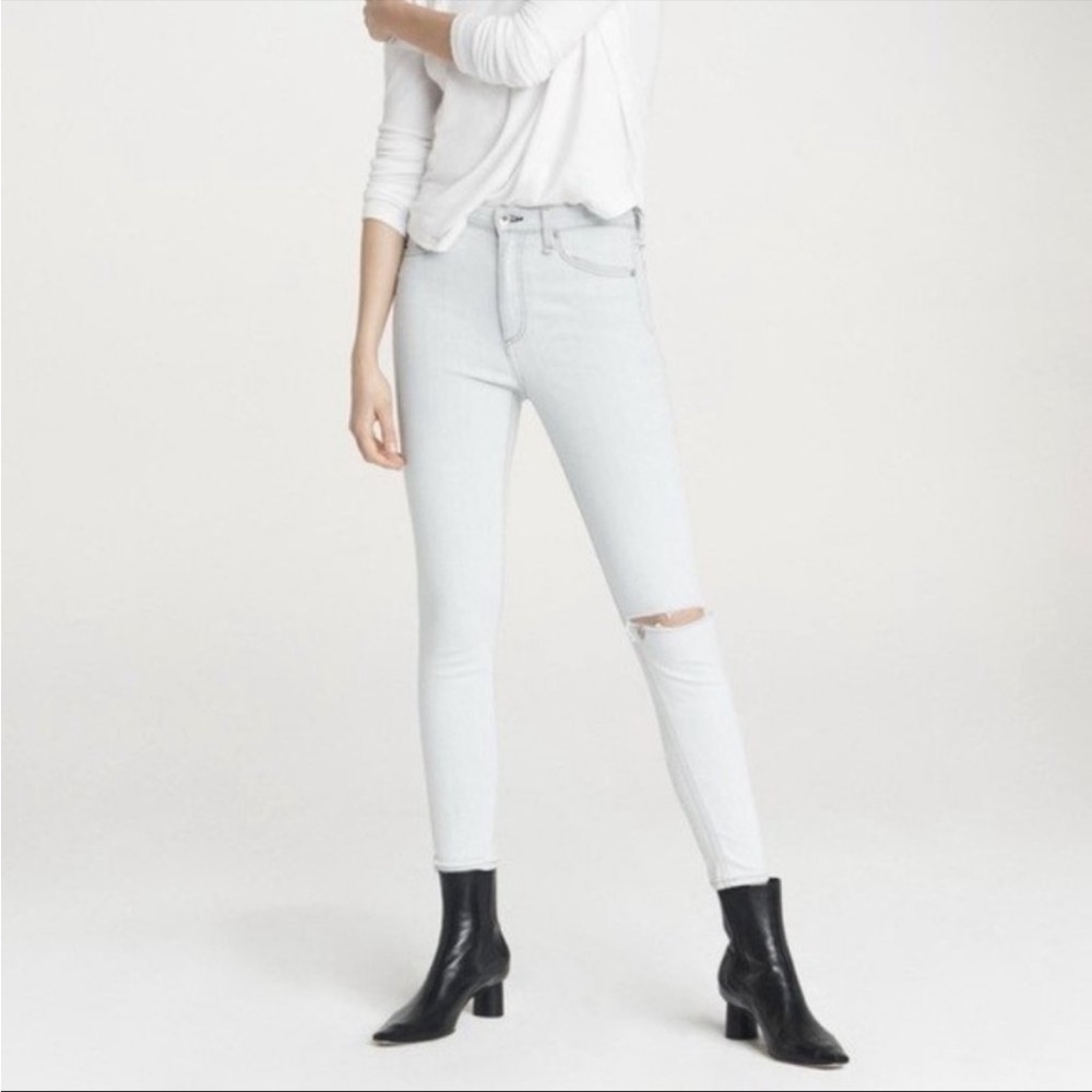 NWT Rag & Bone Nina High Rise Ankle Skinny Jean Light Wash 29